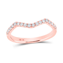 Load image into Gallery viewer, Radiant Rose Gold Diamond Wedding Enhancer Band - Alternate view 1 from Splendid Jewellery