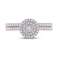 Load image into Gallery viewer, Radiant Rose Gold Diamond Wedding Ring Band Set - A Timeless Symbol of Love and Elegance - Alternate view 4 from Splendid Jewellery