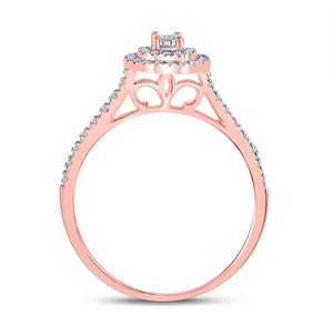 Radiant Rose Gold Diamond Wedding Ring Band Set - A Timeless Symbol of Love and Elegance - Splendid Jewellery