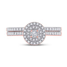 Radiant Rose Gold Diamond Wedding Ring Band Set - A Timeless Symbol of Love and Elegance - Splendid Jewellery