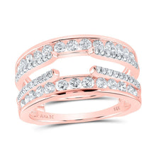 Load image into Gallery viewer, Radiant Rose Gold Diamond Wrap Ring Guard Enhancer - Splendid Jewellery