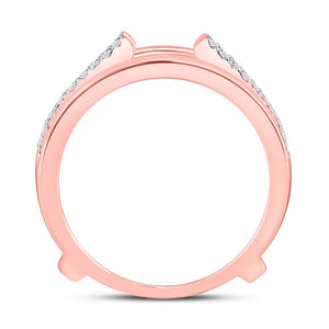 Radiant Rose Gold Diamond Wrap Ring Guard Enhancer - Splendid Jewellery