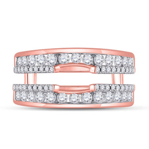 Radiant Rose Gold Diamond Wrap Ring Guard Enhancer - Splendid Jewellery