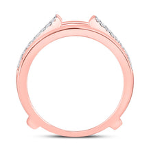 Load image into Gallery viewer, Radiant Rose Gold Diamond Wrap Ring Guard Enhancer - Splendid Jewellery