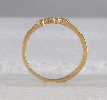 Load image into Gallery viewer, Radiant Sparkle: 10kt Yellow Gold Diamond Stacking Band Ring - Second Side View