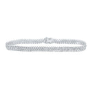 Radiant Sparkle: 14kt White Gold Diamond Tennis Bracelet - 5 - 7/8 Ct.t.w. - Splendid Jewellery