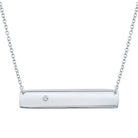 Radiant Sparkle Diamond Bar Necklace - Splendid Jewellery
