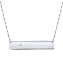 Load image into Gallery viewer, Radiant Sparkle Diamond Bar Necklace - Splendid Jewellery