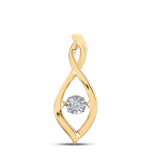 Load image into Gallery viewer, Radiant Sparkle Diamond Solitaire Pendant  Top View from Splendid Jewellery