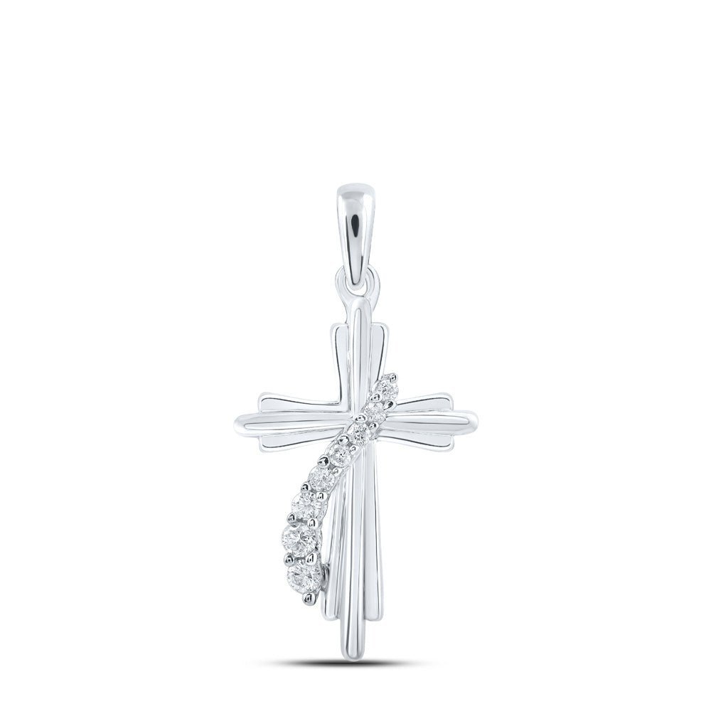 Radiant Spirit Diamond Cross Pendant - Splendid Jewellery