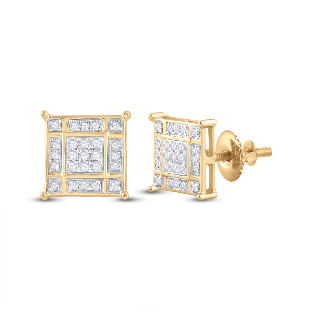 Radiant Square Diamond Elegance Earrings - Splendid Jewellery