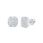 Radiant Square Diamond Elegance Earrings - Splendid Jewellery