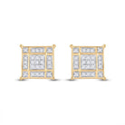 Radiant Square Diamond Elegance Earrings - Splendid Jewellery