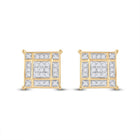 Radiant Square Diamond Elegance Earrings - Splendid Jewellery
