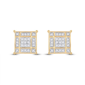 Radiant Square Diamond Elegance Earrings - Splendid Jewellery