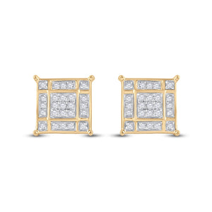 Radiant Square Diamond Elegance Earrings - Splendid Jewellery