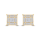 Radiant Square Diamond Elegance Earrings - Splendid Jewellery