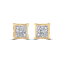 Load image into Gallery viewer, Radiant Square Diamond Gold Earrings - Splendid Jewellery