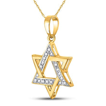 Load image into Gallery viewer, Radiant Star of David Diamond Pendant - Splendid Jewellery