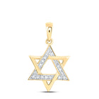 Radiant Star of David Diamond Pendant  Top View from Splendid Jewellery