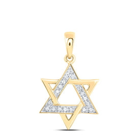 Radiant Star of David Diamond Pendant  Top View from Splendid Jewellery