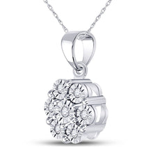 Load image into Gallery viewer, Radiant Starburst Diamond Pendant  Side View from Splendid Jewellery