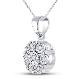 Radiant Starburst Diamond Pendant - Splendid Jewellery