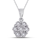 Radiant Starburst Diamond Pendant  Top View from Splendid Jewellery