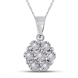 Radiant Starburst Diamond Pendant  Top View from Splendid Jewellery