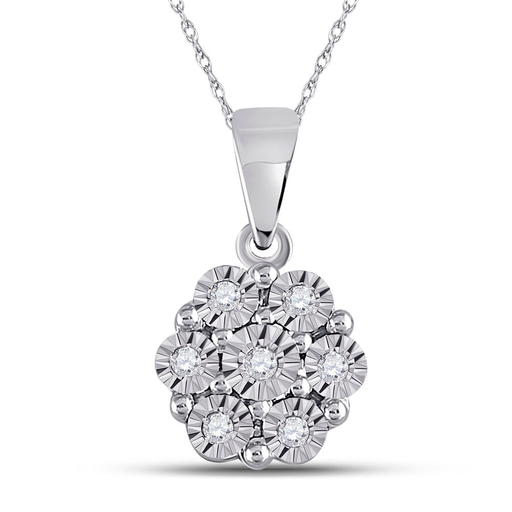 Radiant Starburst Diamond Pendant - Splendid Jewellery