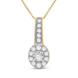 Radiant Sunburst Diamond Pendant - Splendid Jewellery