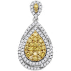 Radiant Sunshine Teardrop Cluster Pendant - Splendid Jewellery