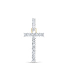 Radiant T Initial Diamond Pendant in 10kt Yellow Gold - Splendid Jewellery
