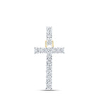 Radiant T Initial Diamond Pendant in 10kt Yellow Gold - Splendid Jewellery