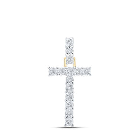 Radiant T Initial Diamond Pendant in 10kt Yellow Gold - Splendid Jewellery