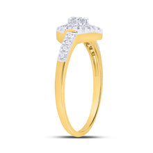 Load image into Gallery viewer, Radiant Tear Diamond Cluster Ring - Splendid Jewellery