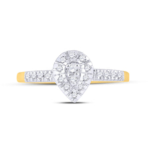 Radiant Tear Diamond Cluster Ring - Splendid Jewellery