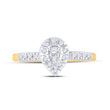 Load image into Gallery viewer, Radiant Tear Diamond Cluster Ring - Splendid Jewellery