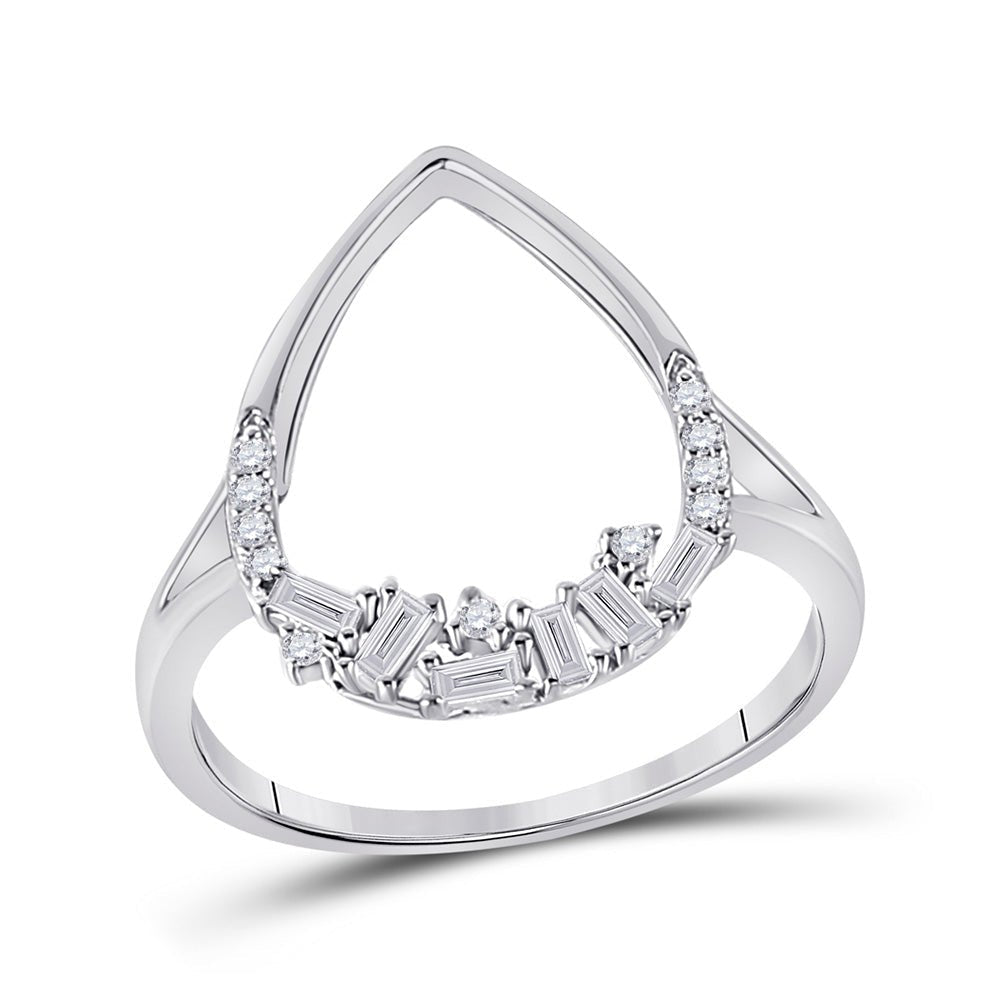 Radiant Teardrop Diamond Cluster Ring - Splendid Jewellery