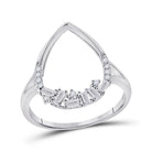 Radiant Teardrop Diamond Cluster Ring - Splendid Jewellery