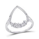 Radiant Teardrop Diamond Cluster Ring - Splendid Jewellery