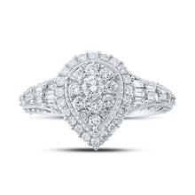 Load image into Gallery viewer, Radiant Teardrop Diamond Cluster Ring - Splendid Jewellery