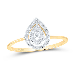 Radiant Tears Diamond Cluster Ring - Splendid Jewellery