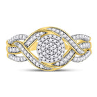 Radiant Twist Diamond Cluster Ring - Splendid Jewellery