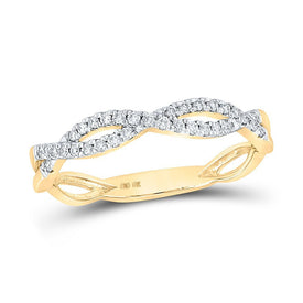 Radiant Twist Diamond Stackable Band Ring - Splendid Jewellery