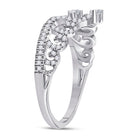 Regal Heart Crown Diamond Fashion Ring - Splendid Jewellery
