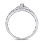 Regal Heart Crown Diamond Fashion Ring - Splendid Jewellery