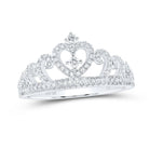 Regal Heart Crown Diamond Fashion Ring - Splendid Jewellery