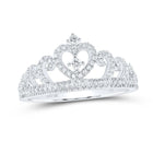 Regal Heart Crown Diamond Fashion Ring - Splendid Jewellery