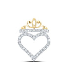 Regal Love Crown Diamond Pendant - Splendid Jewellery